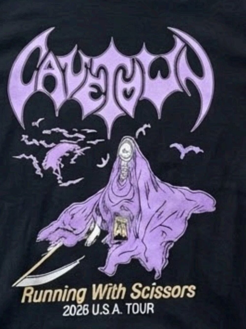 Cavetown Running With Scissors 2026 USA Tour Black T-Shirt S-4XL - Picture 2 of 3